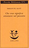 Che cosa significa orientarsi nel pensiero