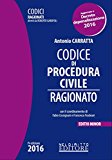 Codice di procedura civile ragionato. Ediz. minore