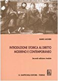 Introduzione storica al diritto moderno e contemporaneo