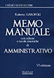 Memo manuale con schemi e tavole sinottiche di amministrativo