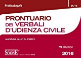 Prontuario dei verbali d’udienza civile